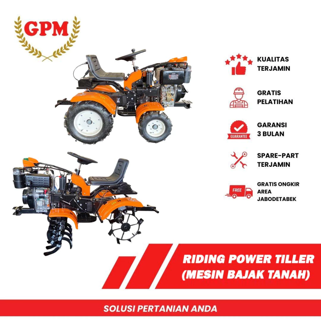 Mesin Traktor Mini 4 Roda GALAXY / Cultivator 4WD / Bajak Sawah Kebun Kering Basah 10 HP