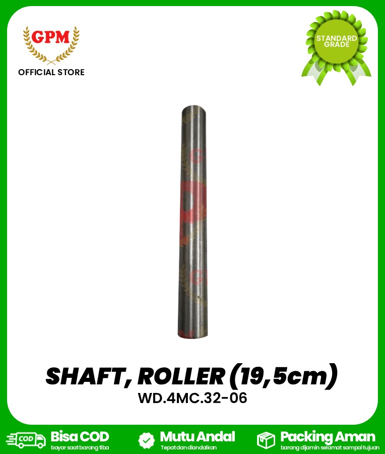 SHAFT, ROLLER (19,5cm) / AS ROLLER BIMO-102 / WD.4MC.32-06