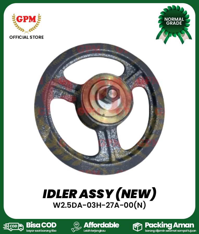 IDLER ASSY (NEW) / RODA BULAN NDR-85 / DIAMETER 24.7cm / W2.5DA-03H-27A-00(N)