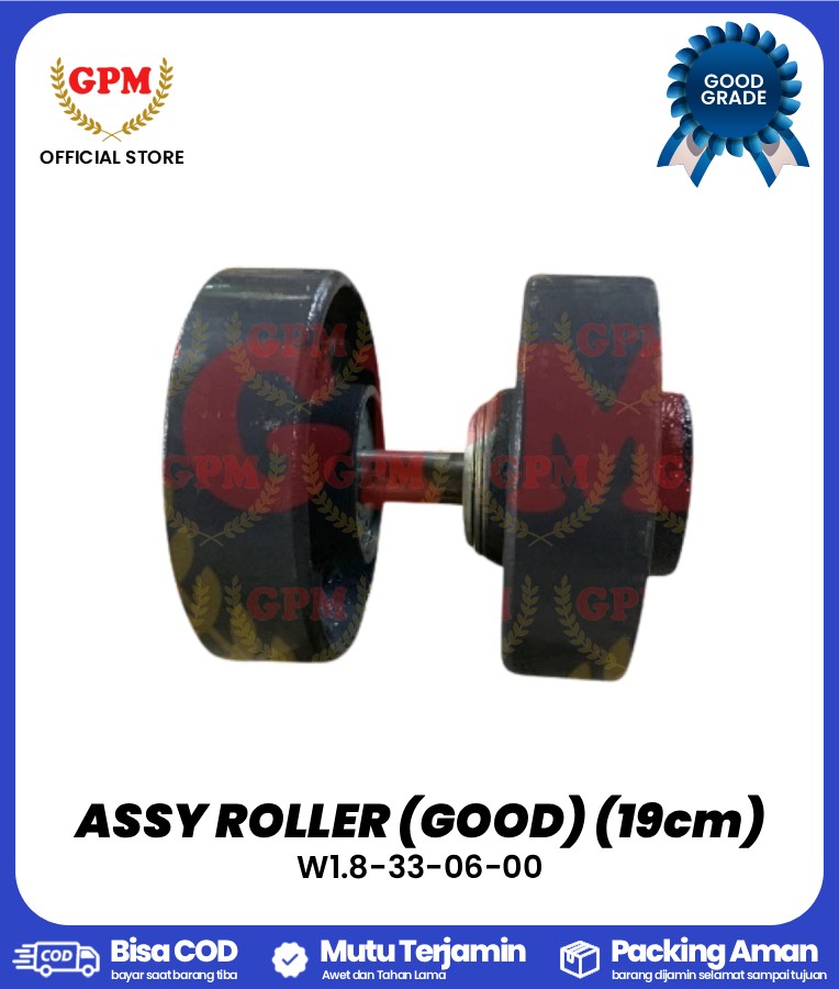 ASSY ROLLER (GOOD) (19cm) / ROLLER BESAR KOMPLIT NDR85 / W1.8-33-06-00