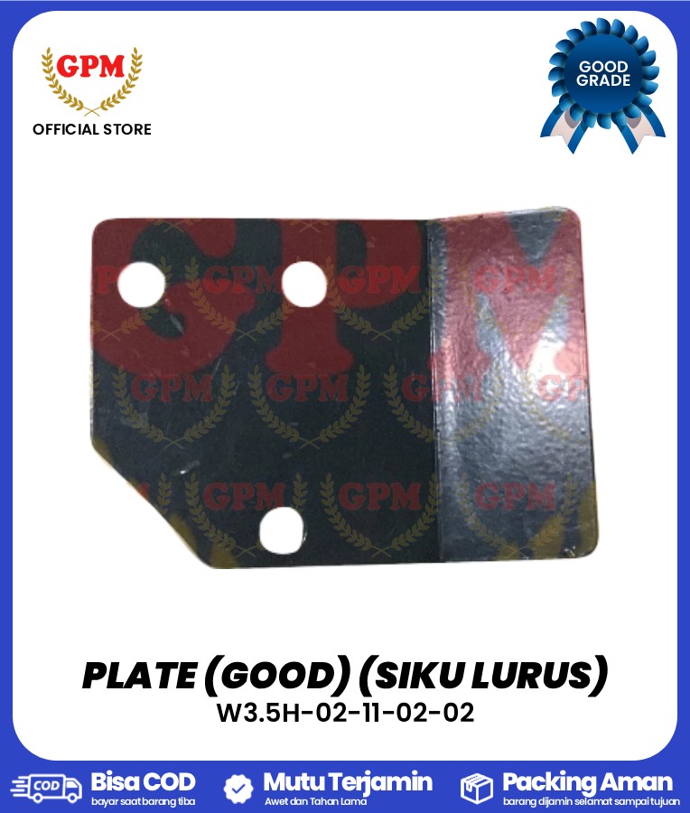 PLATE (GOOD) (SIKU LURUS) NDR85 / W3.5H-02-11-02-02