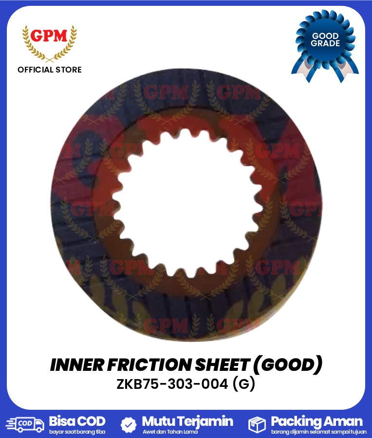 INNER FRICTION SHEET (GOOD) KAMPAS BELOK NDR-85, ZOOMLION, GREENSTAR / ZKB75-303-004 (G)