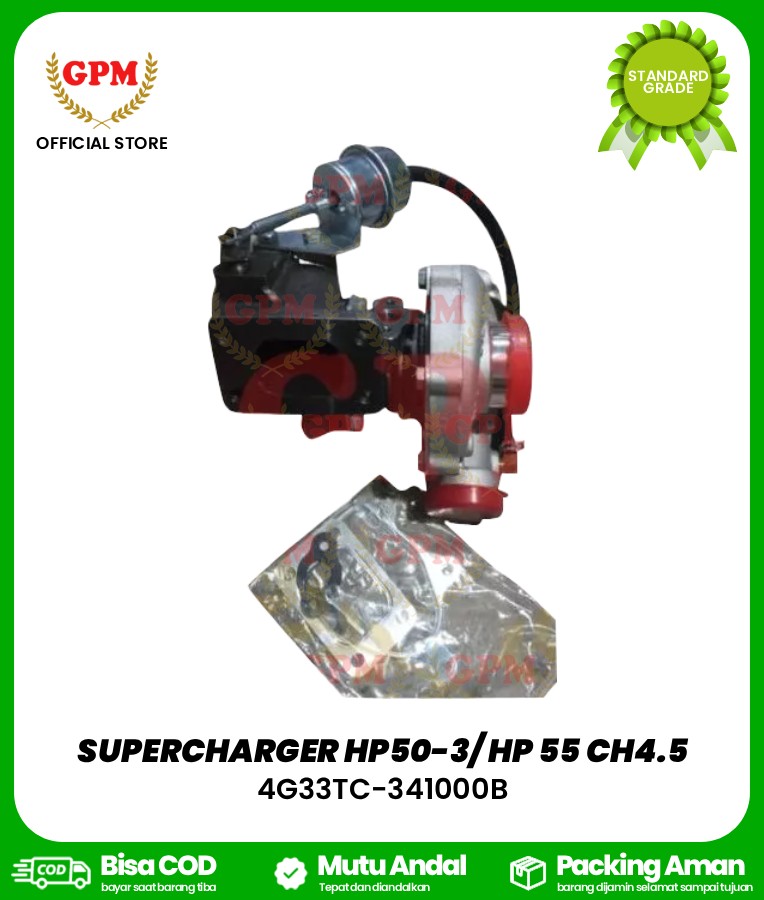 SUPERCHARGER HP50-3/ HP 55 CH4.5 / FOR BIMO-102, NDR85 / 4G33TC-341000B