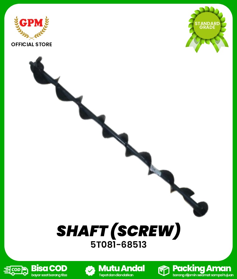 SHAFT (SCREW) FOR DC 35 / ULIR MIRING BELAKANG DC 35 / 5T081-68513