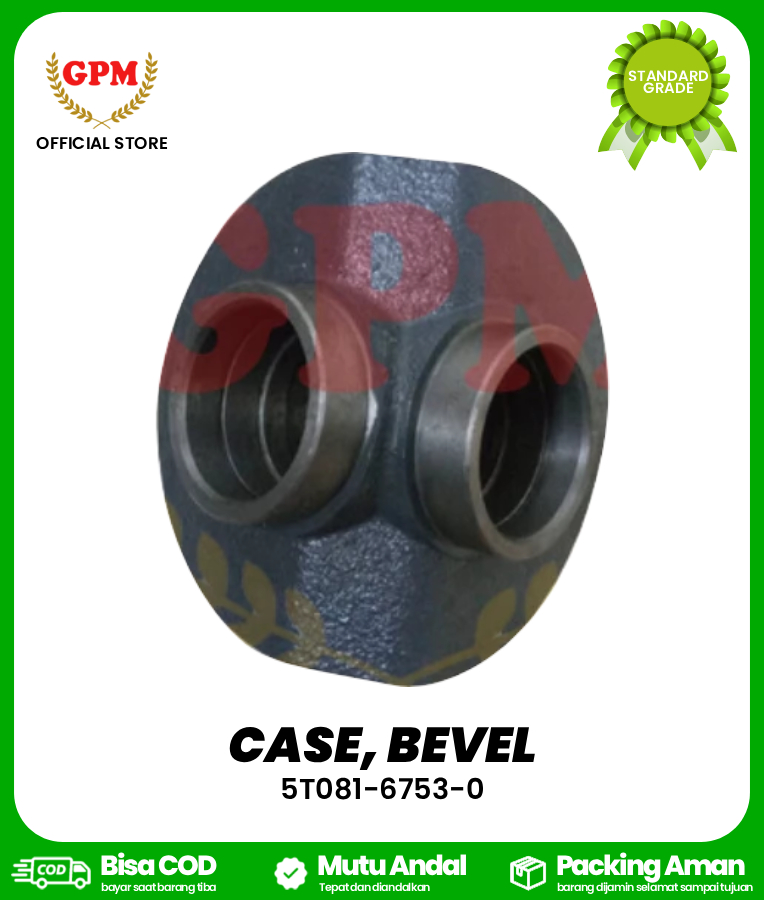 CASE, BEVEL / RUMAH GEAR BEVEL ULIR DEPAN BELAKANG DC 35 / 5T081-6753-0
